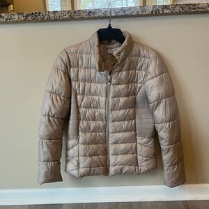Via Spiga Champagne, beige, Quilted Puffer Jacket, Packable size S